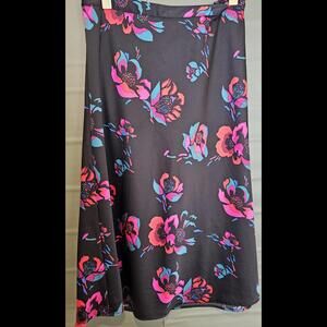 J. Crew Skirt Black Womens Size M Long Polyester